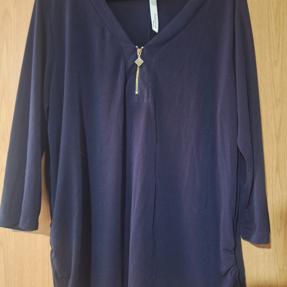 Navy Blue Women's Top